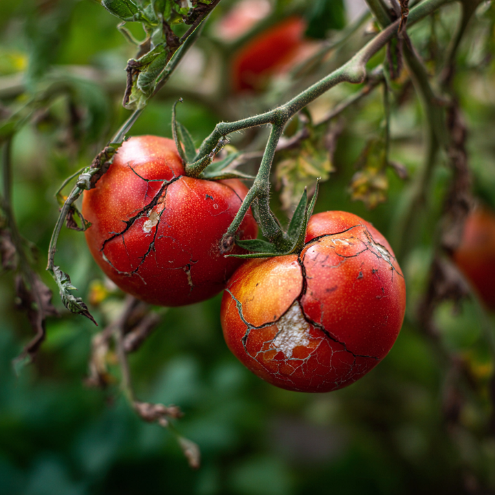 Nová záhrada - popraskané paradajky